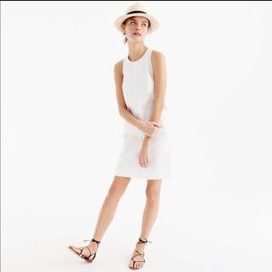 J.Crew White Denim Shift Dress